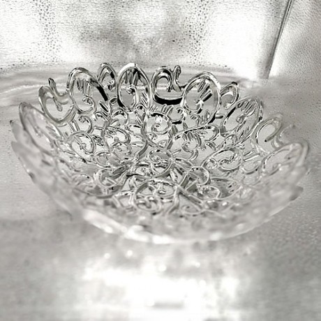 Decorative Round Bowl(Silver Colour)